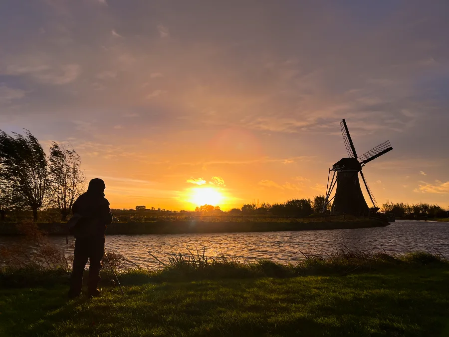 Lever du jour sur les polders