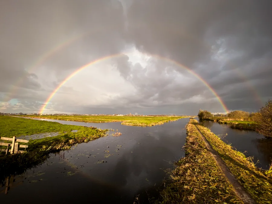 Zone de pêche sur les polders