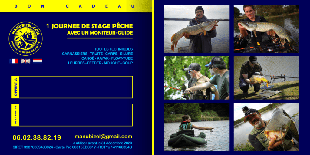Bon cadeau guide de pêche