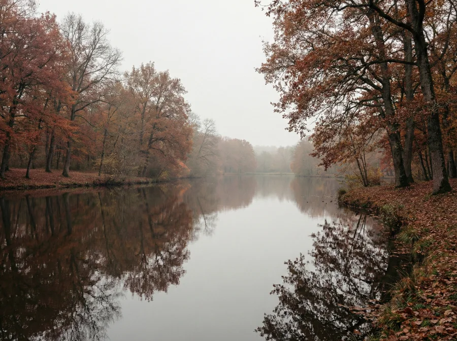 Etang de l'Allier en automne
