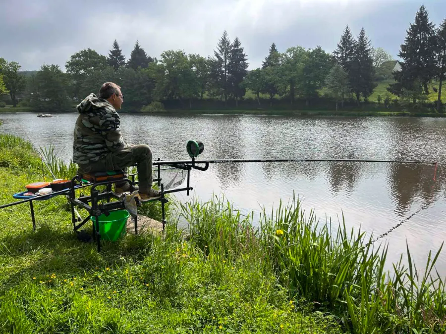 Positionnement pêche à la canne